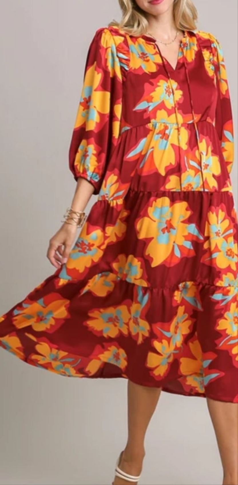 SATIN BABYDOLL DRESS