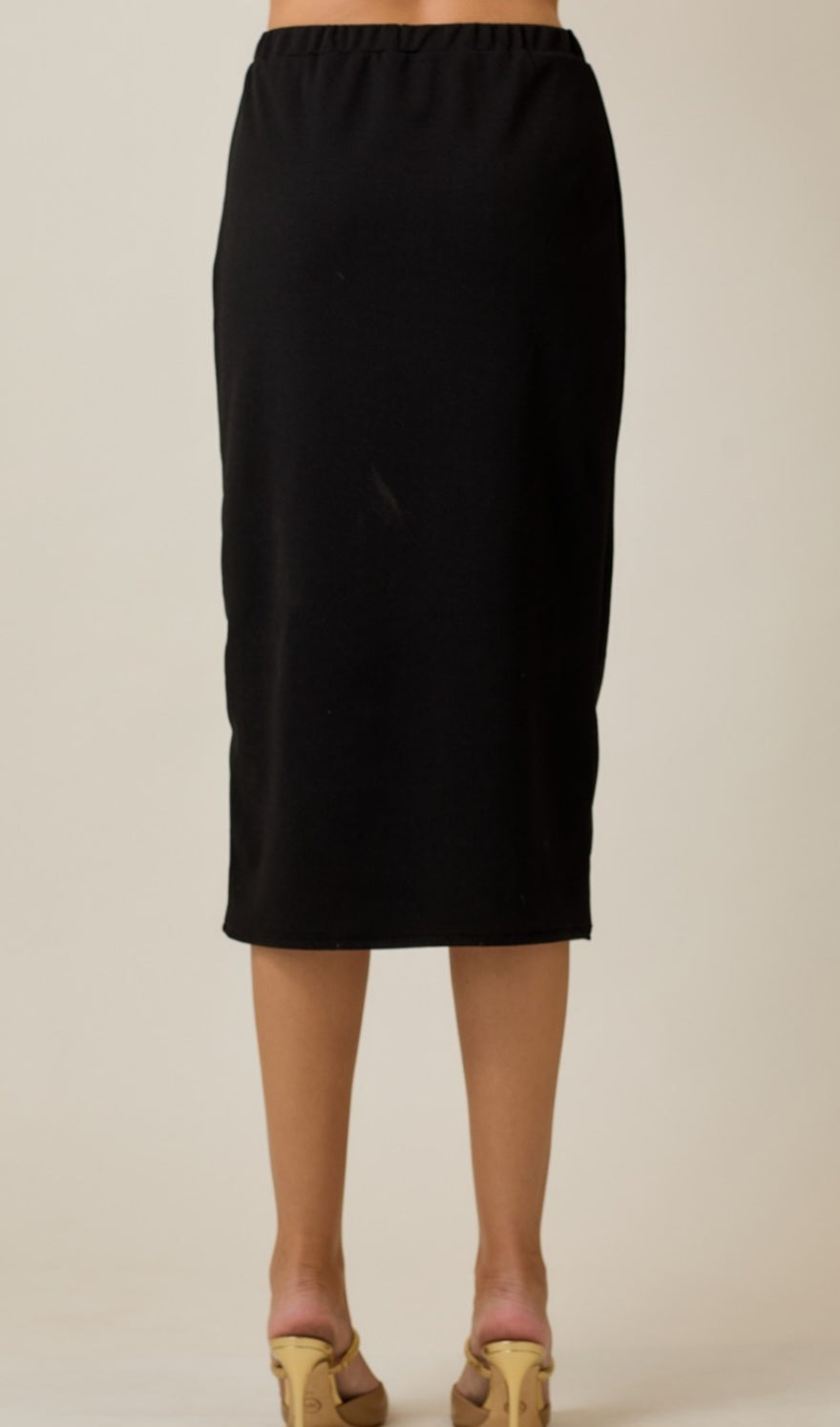 31 INCH SANDRA SKIRT IN BLACK