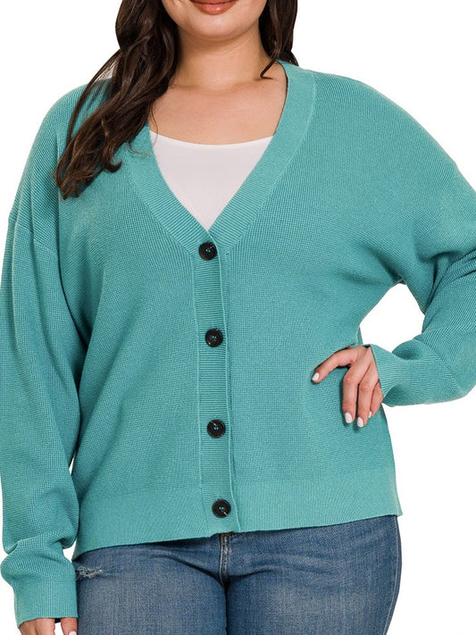 BUTTON UP CARDIGAN (MULTI COLORS)