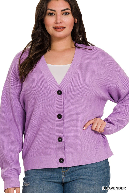 BUTTON UP CARDIGAN (MULTI COLORS)