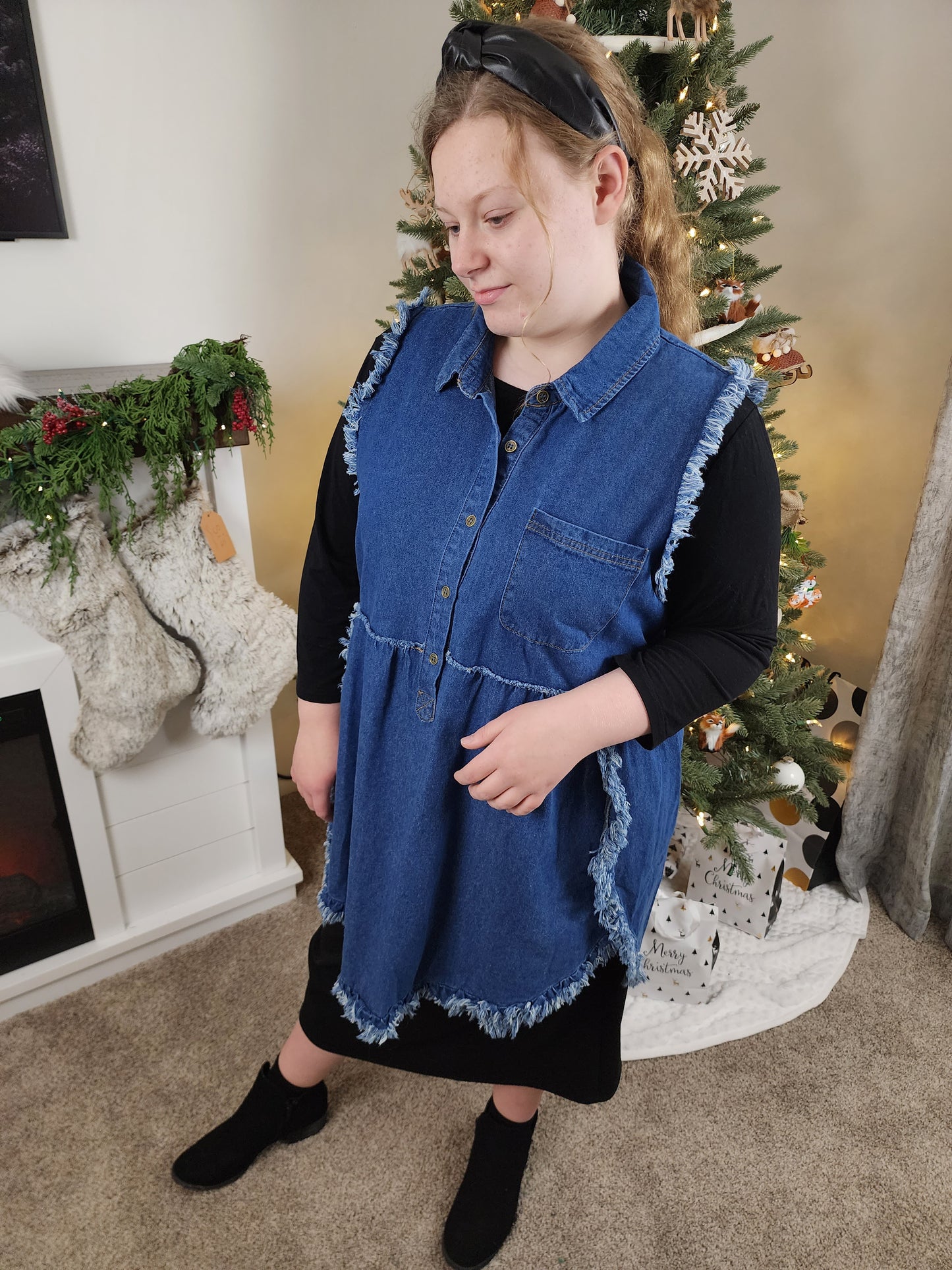 EVERLEE VEST IN DENIM