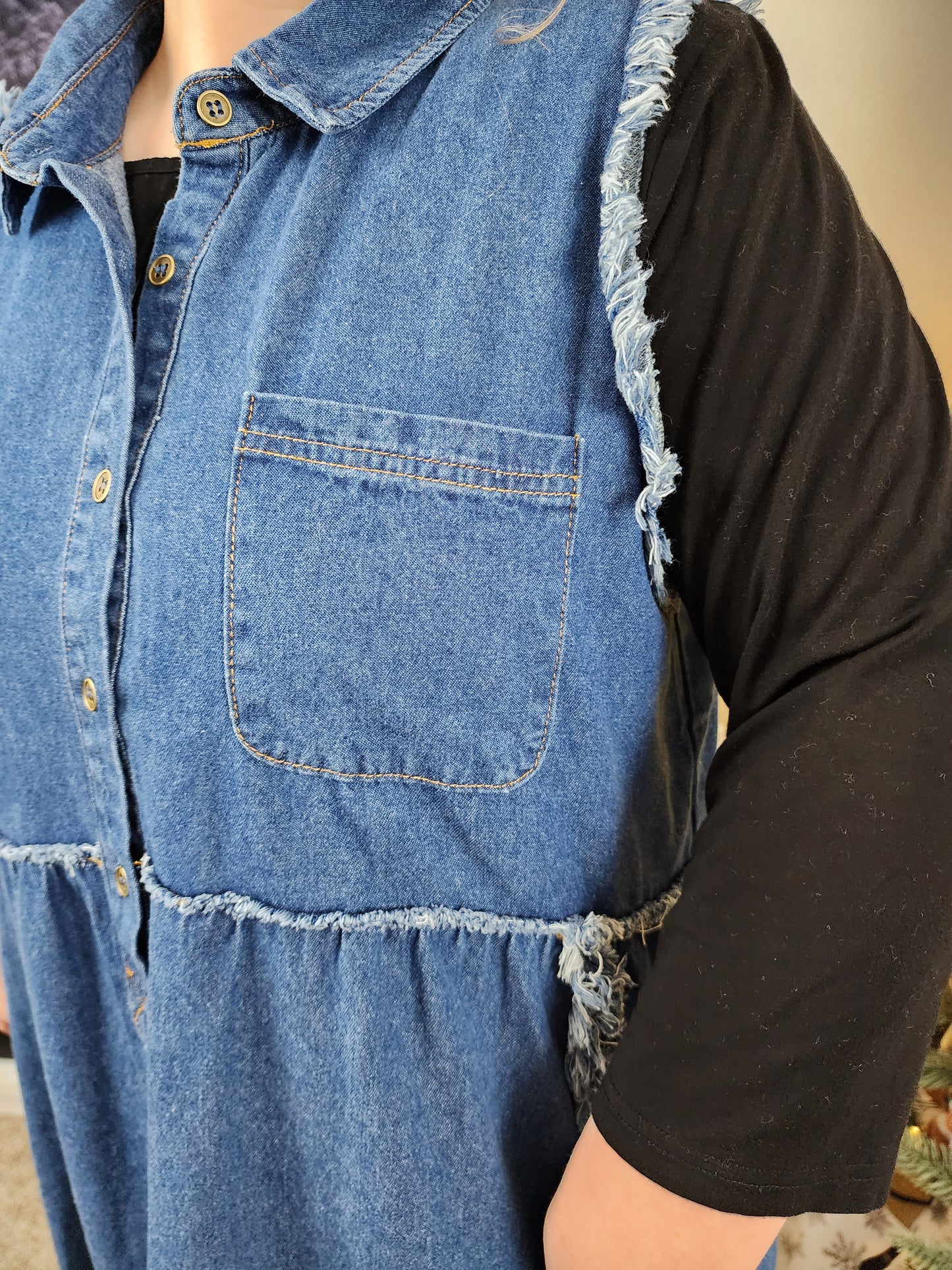 EVERLEE VEST IN DENIM