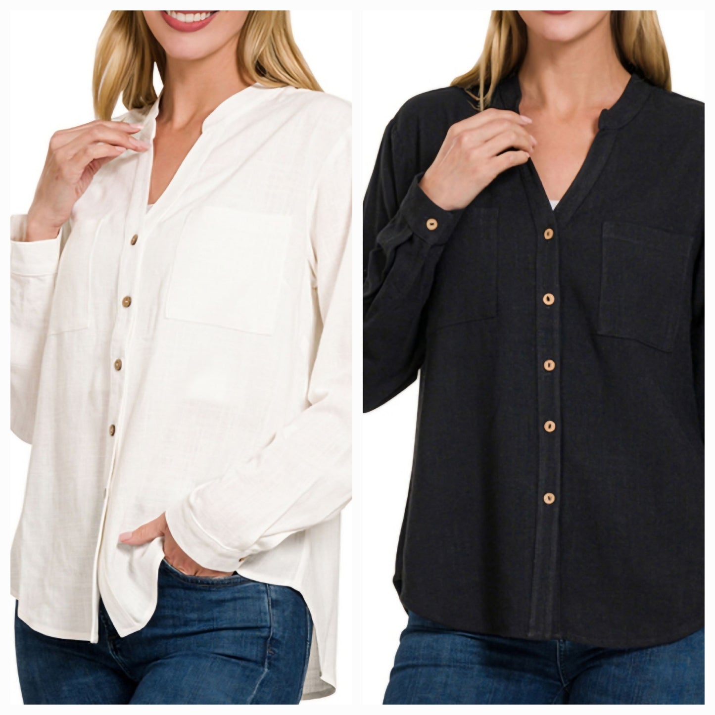 LINEN BUTTONUP SHIRT (MULTI)