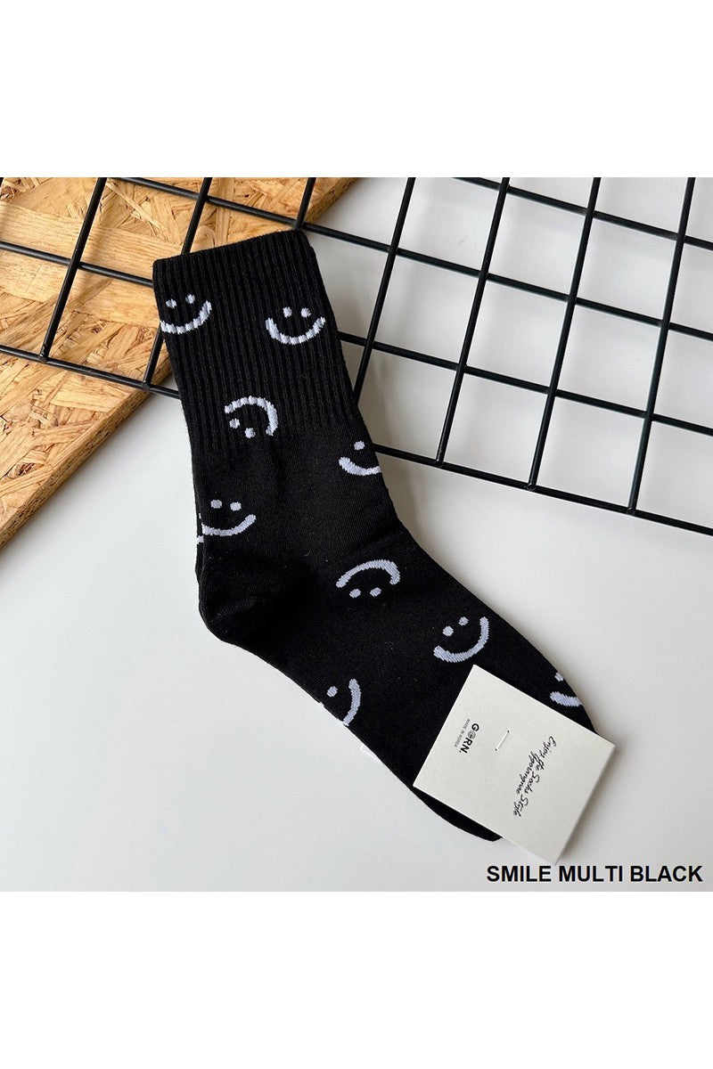 SMILEY FACE SOCKS