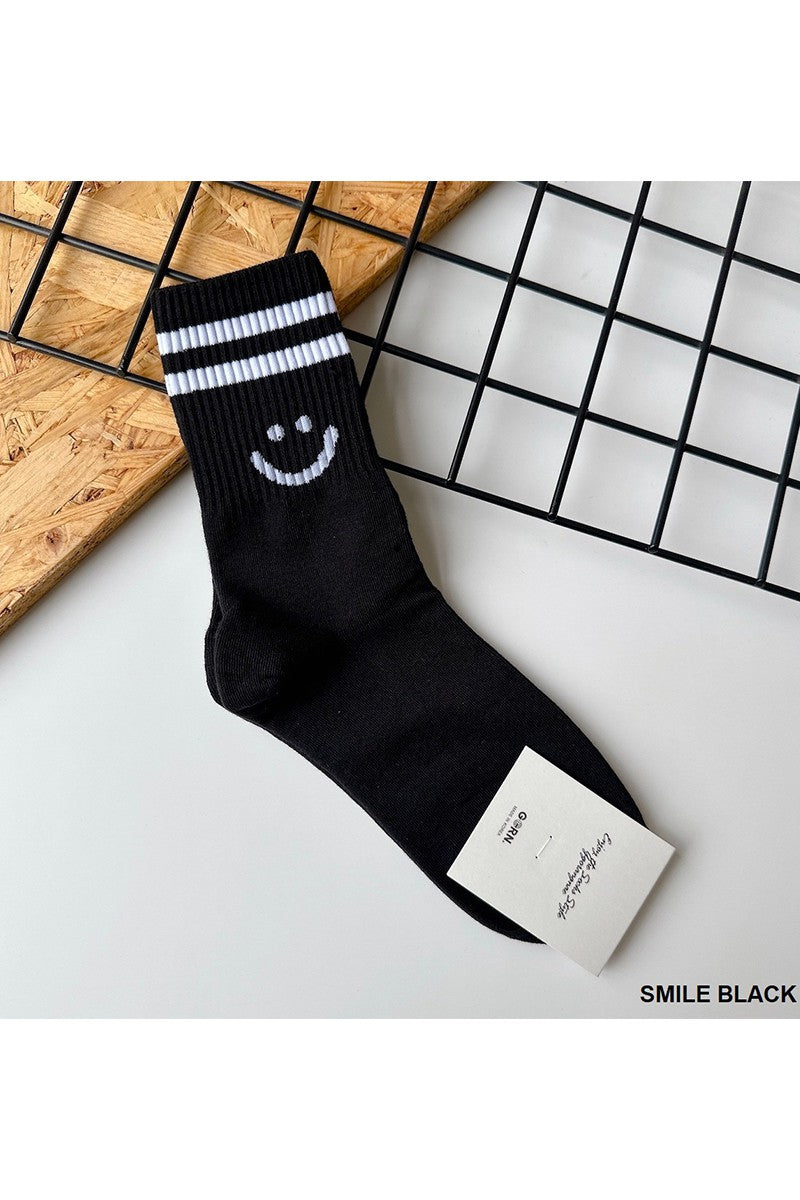 SMILEY FACE SOCKS