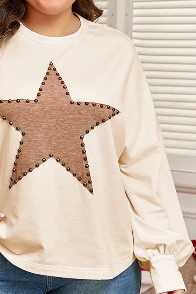 PLUS TAN STAR TOP