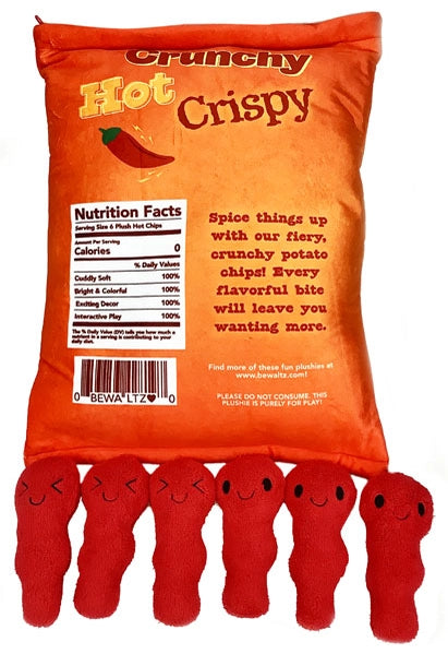 RED HOT CRUNCHY CRISPS PLUSHIE PILLOW