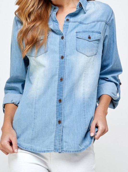 CHAMBREY DENIM SHIRT