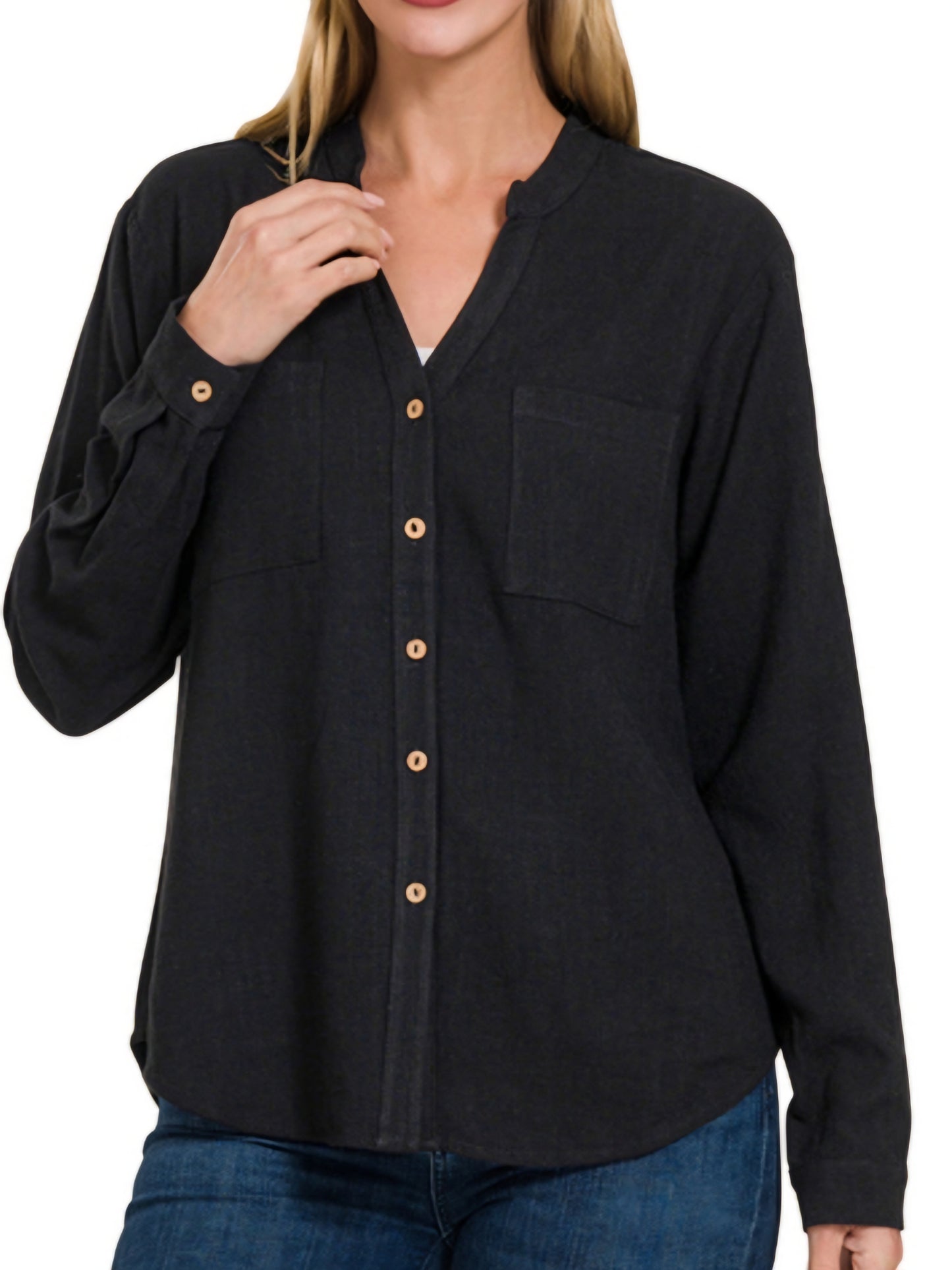 LINEN BUTTONUP SHIRT (MULTI)