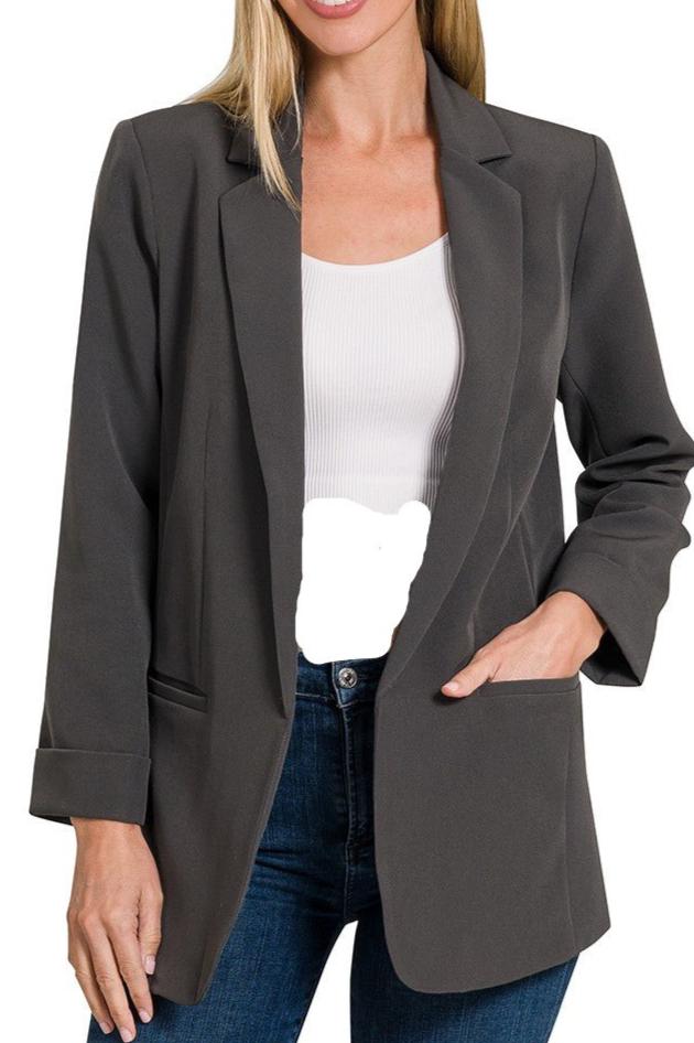 CHARCOAL CLASSIC BLAZER