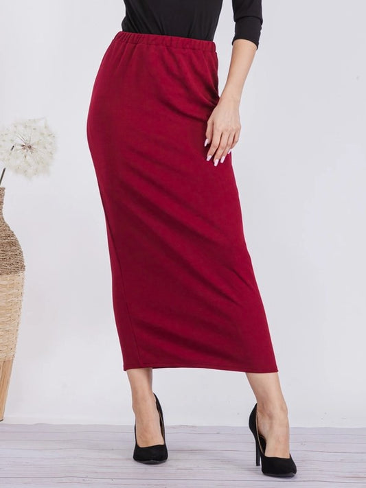 SANDRA MAXI IN BURGUNDY