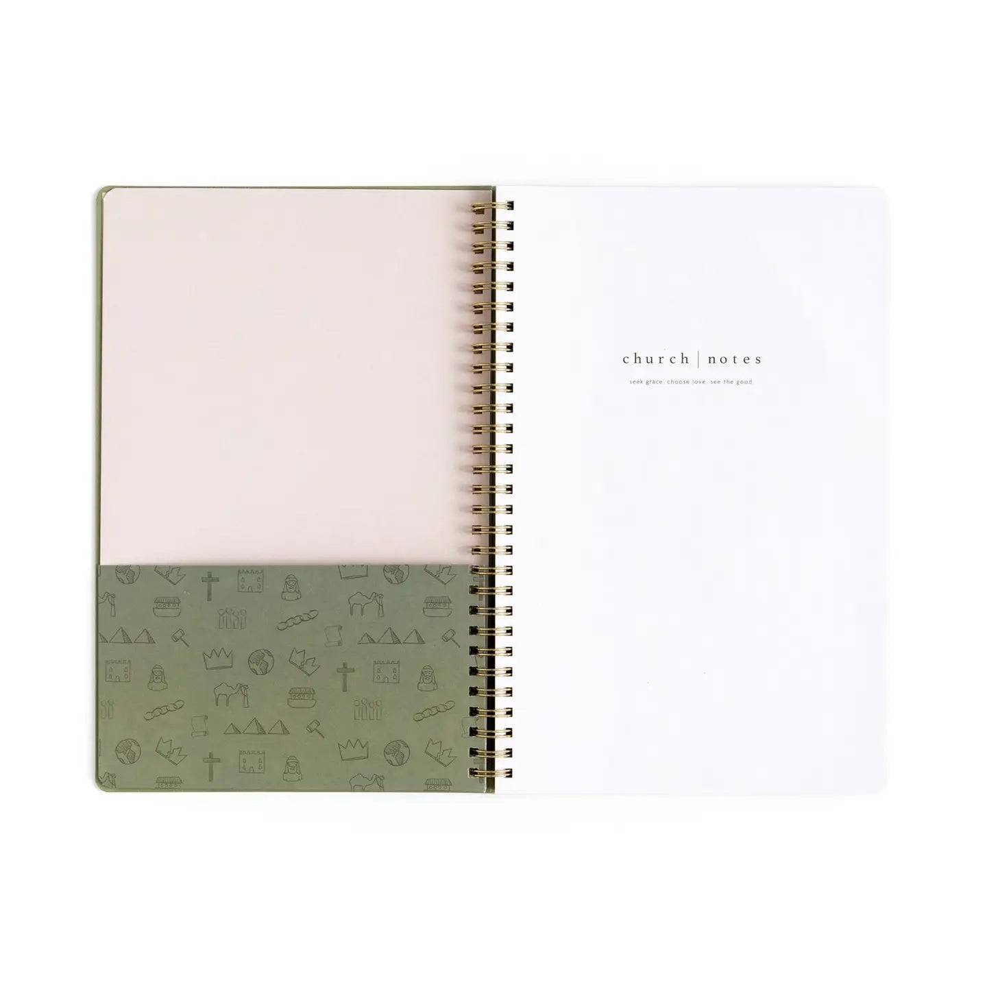 CHURCH SERMON NOTEBOOK GREEN