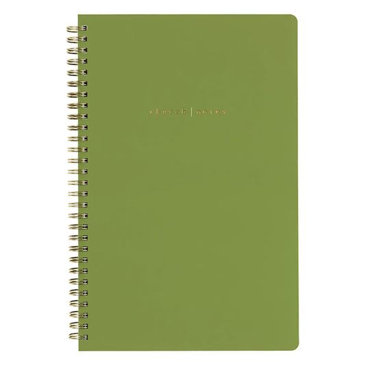 CHURCH SERMON NOTEBOOK GREEN