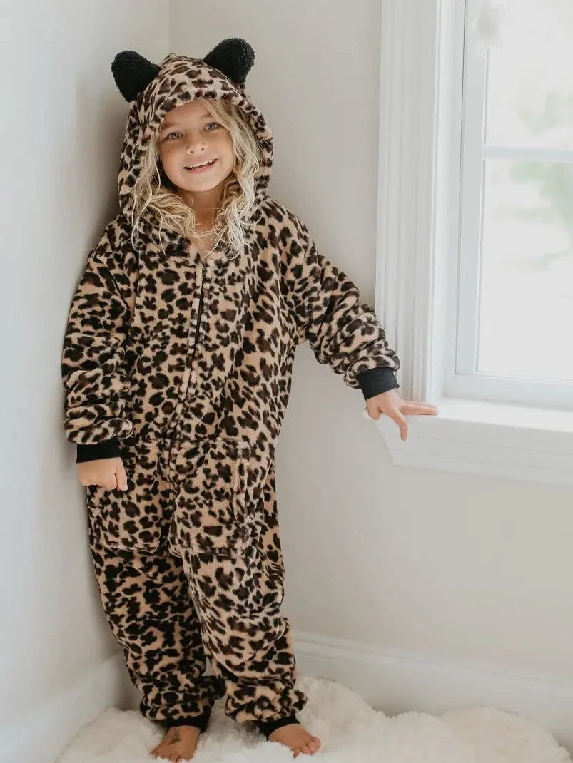 KIDS LEOPARD ONSIE