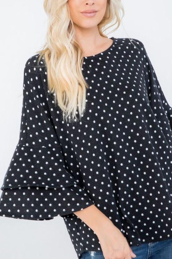 POLKA DOT PULLOVER (PLUS)