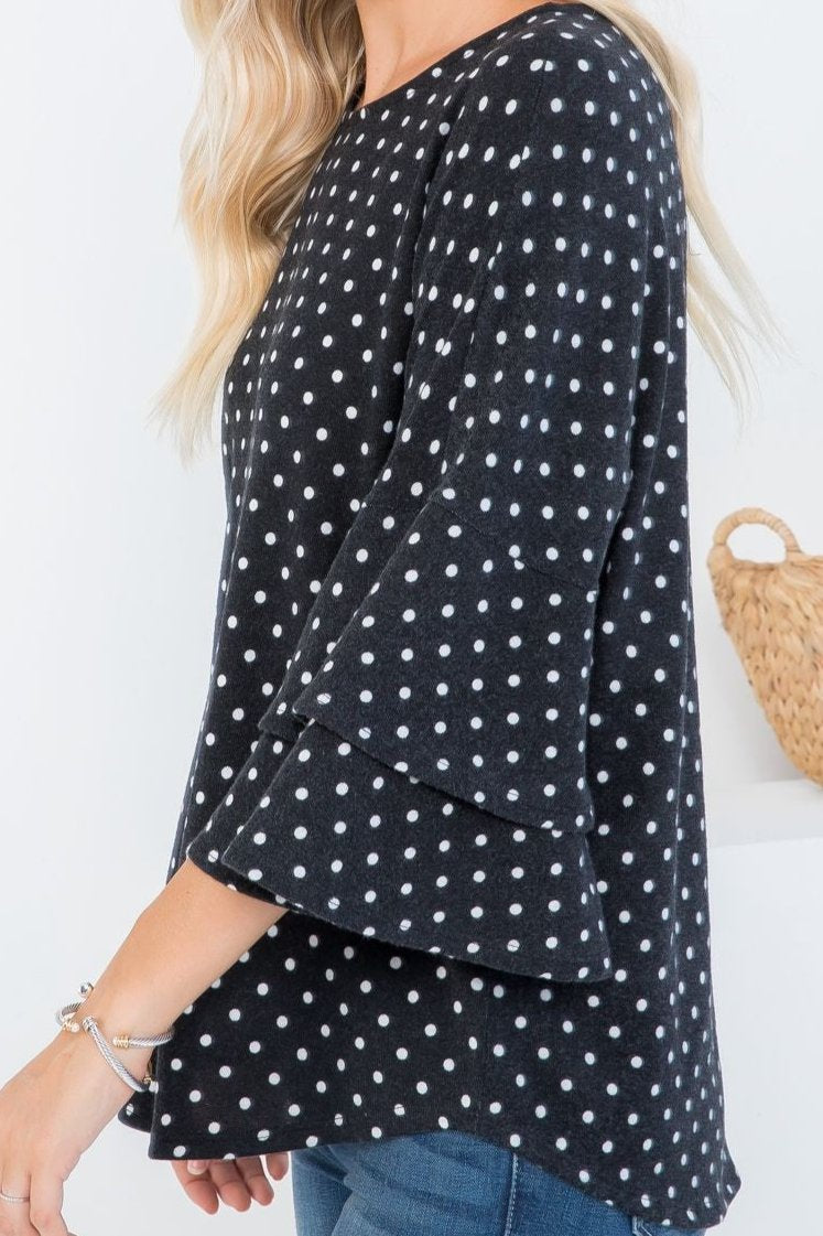 POLKA DOT PULLOVER (PLUS)