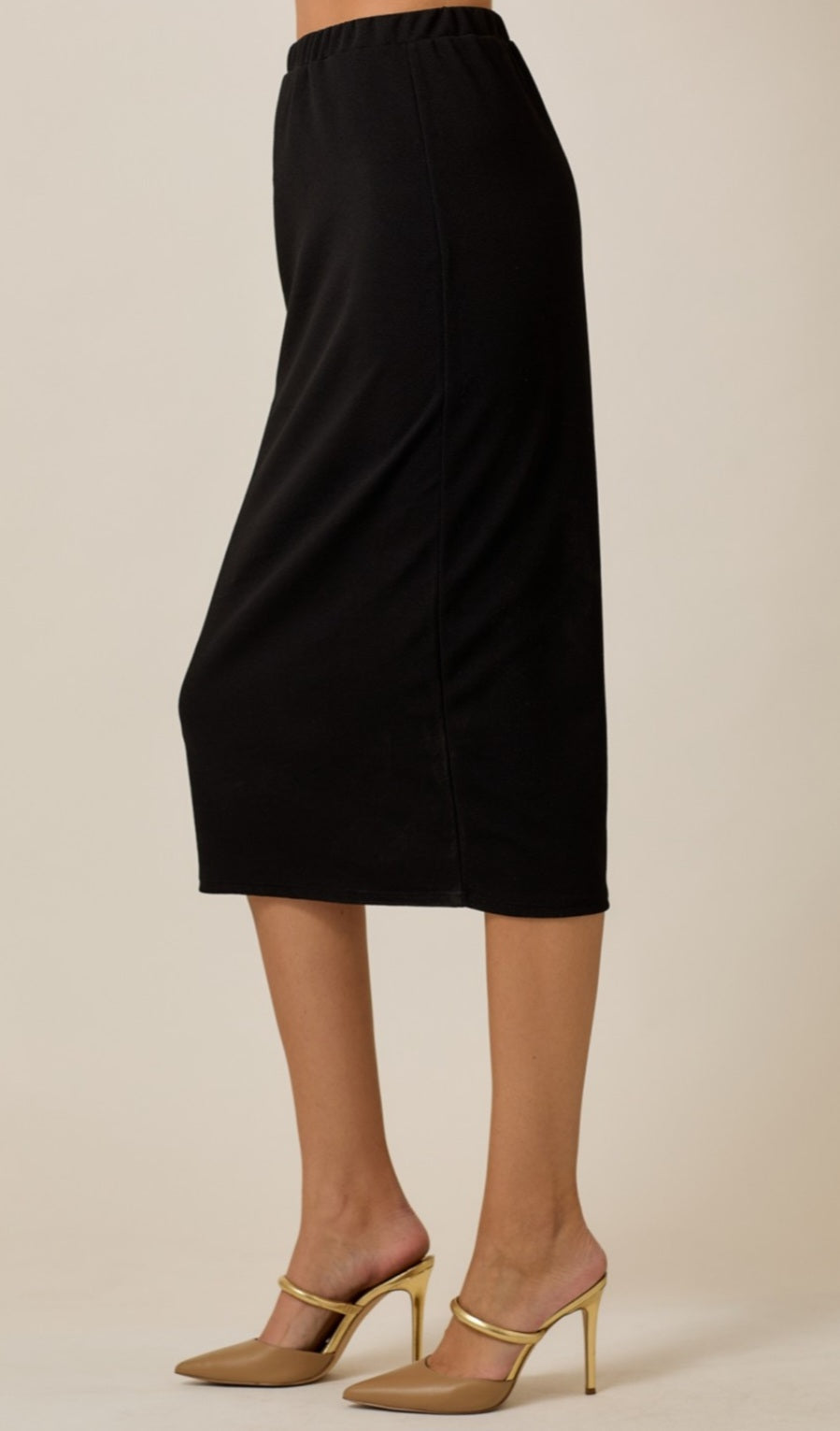 31 INCH SANDRA SKIRT IN BLACK