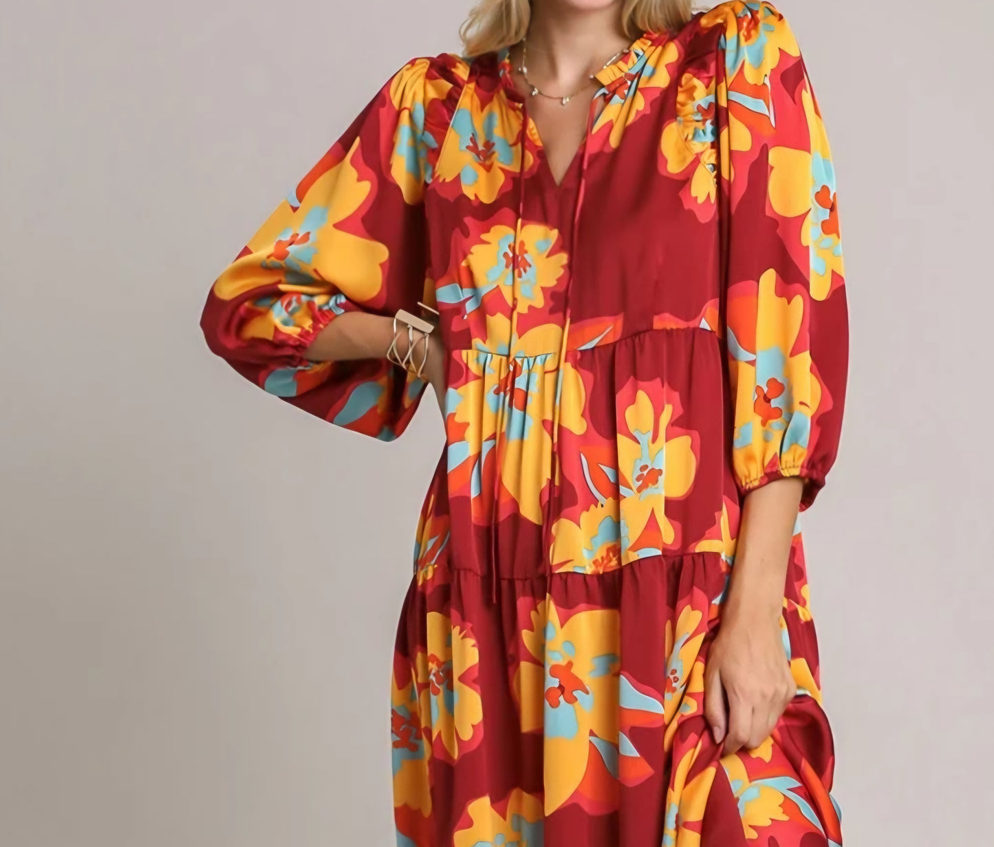 SATIN BABYDOLL DRESS