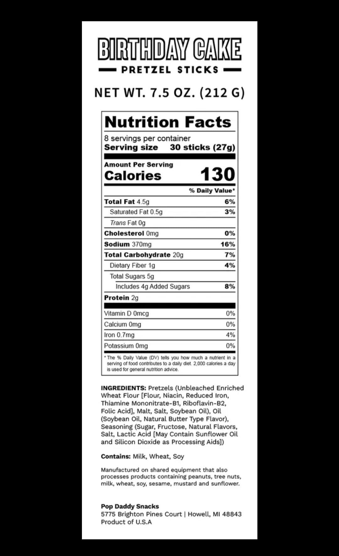 POP DADDY DESSERT PRETZELS