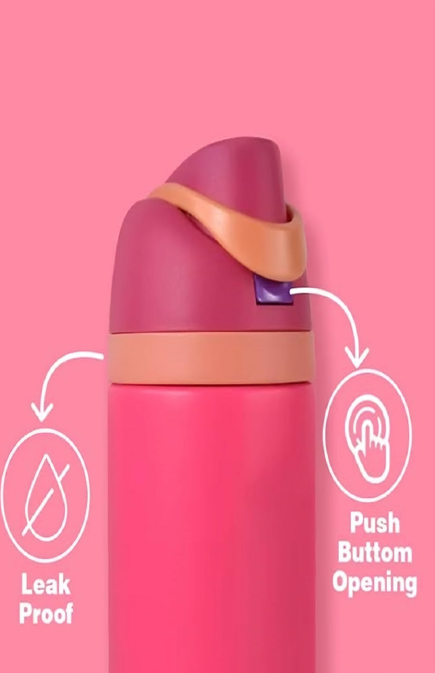 24 OZ SNAP LID STAINLESS STEEL BOTTLE TUMBLER (multi)