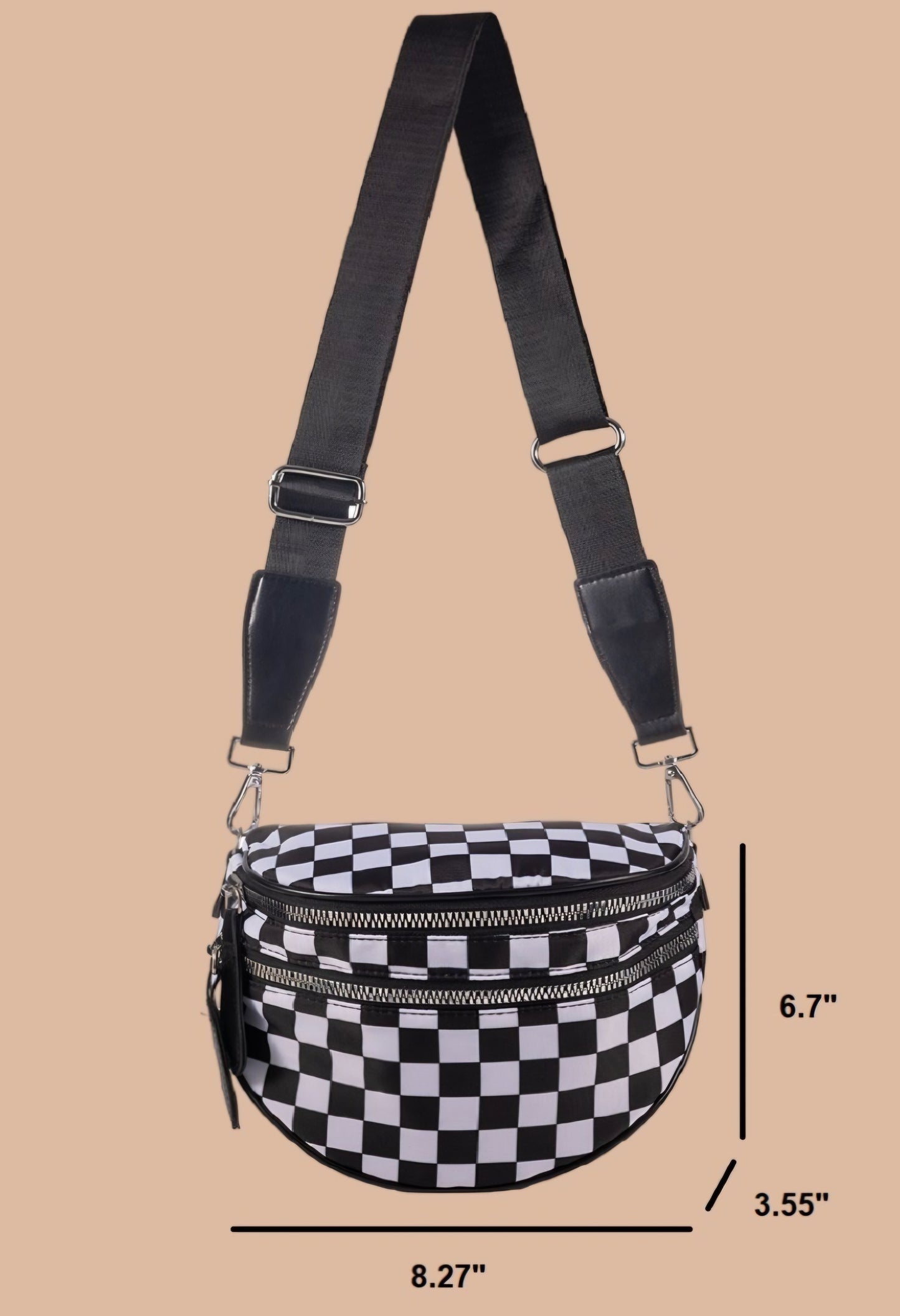 SADDLE BAG CHECKERED CROSSBOSY SLING (multi)