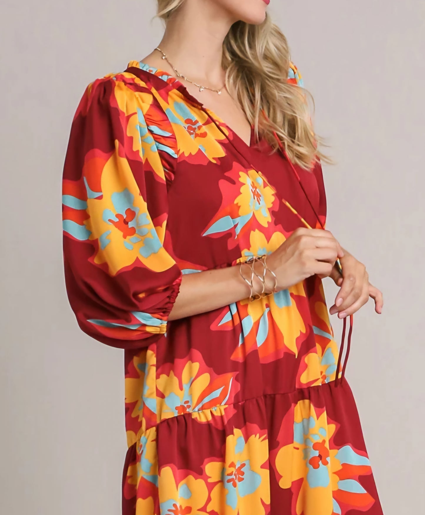 SATIN BABYDOLL DRESS