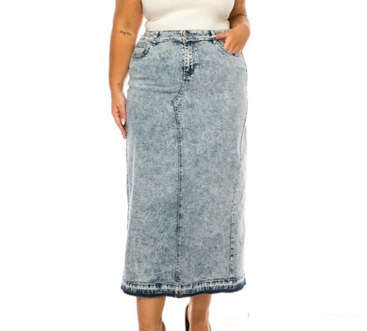 SAND BLUSH MAXI SKIRT