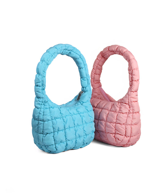 PUFFER QUILTED MINI BAG PURSE (multi)
