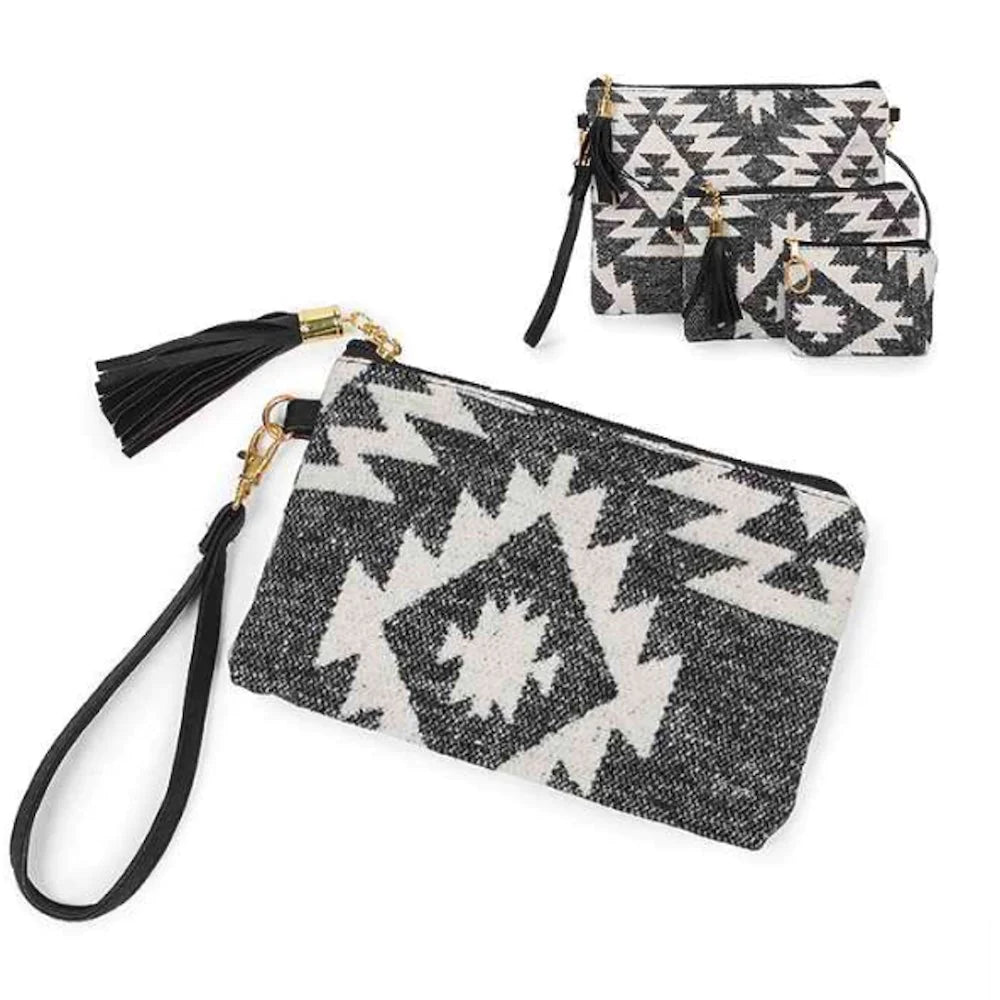 AZTEC POUCH SET (SET OF 3)